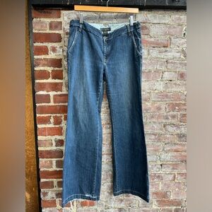 Banana Republic Vintage Blue Jeans Boot Cut Wide Leg Fall 2005